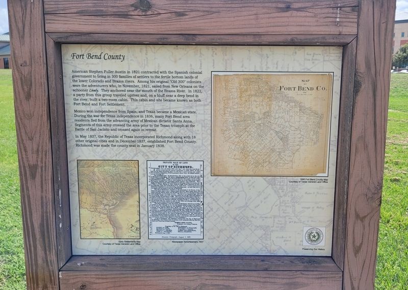 Fort Bend County Marker image. Click for full size.