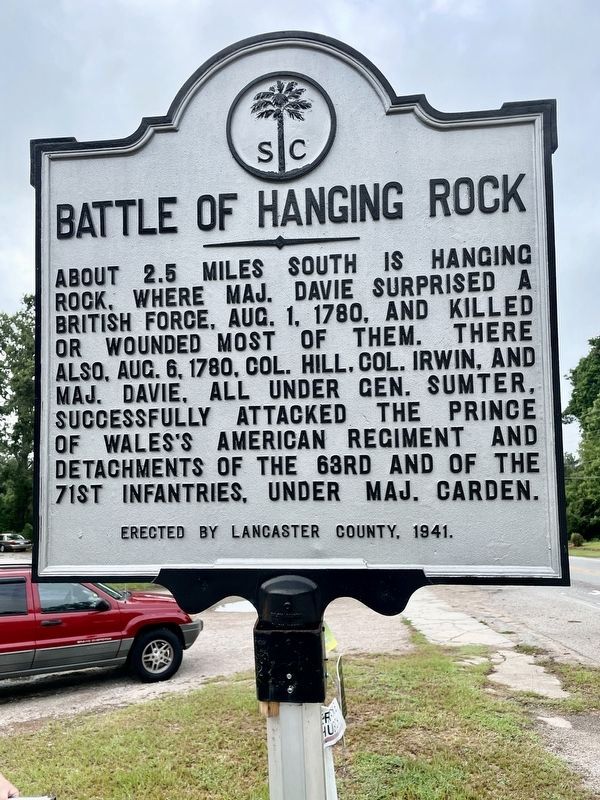 Battle of Hanging Rock Marker image. Click for full size.