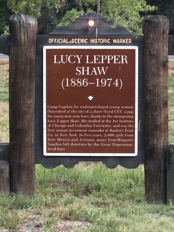 Lucy Lepper Shaw Marker (Side One) image. Click for full size.