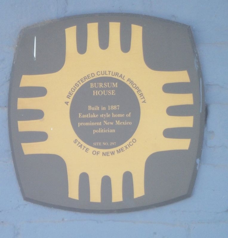 Bursum House Marker image. Click for full size.