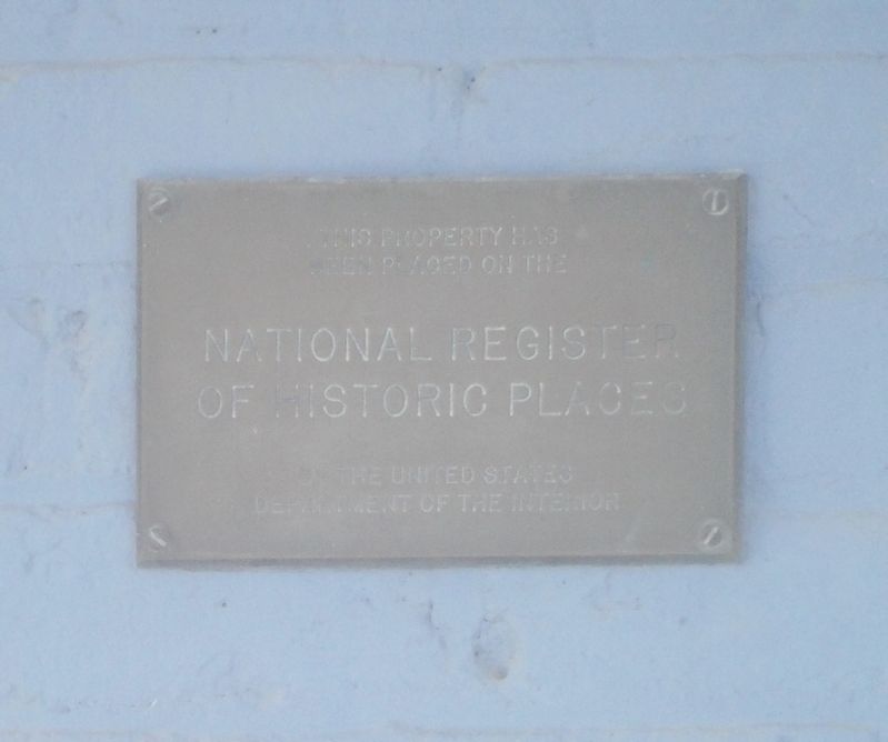 National Register of Historic Places Plaque image. Click for full size.