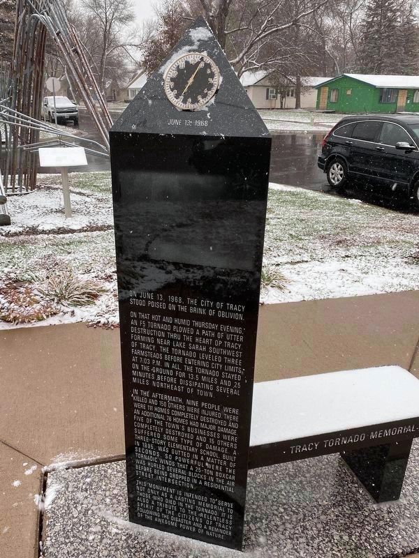 Tracy Tornado Memorial, Side One image. Click for full size.