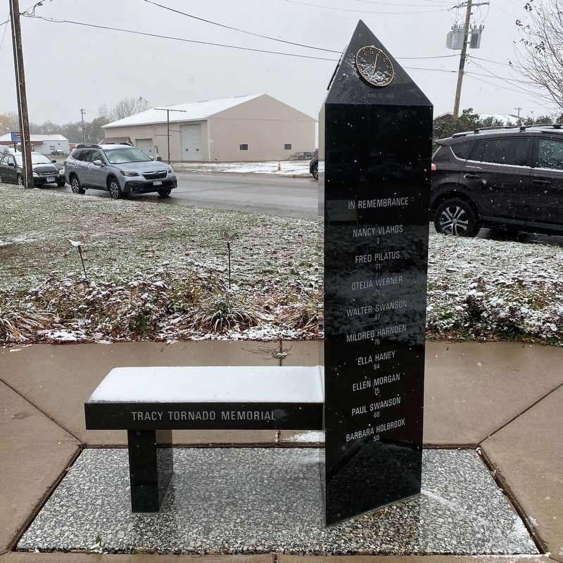 Tracy Tornado Memorial, Side Two image. Click for full size.