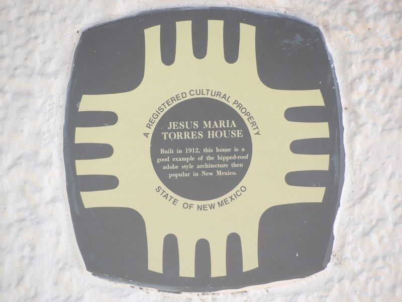 Jesus Maria Torres House Marker image. Click for full size.
