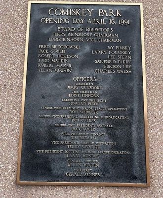 Comiskey Park: Opening Day April 18, 1991. Click for full size. Comiskey Park: Opening Day April 18, 1991 image. Click for full size.