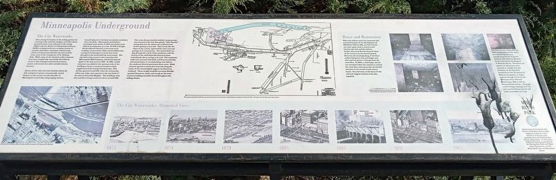 Minneapolis Underground Marker. Click for full size. Minneapolis Underground Marker image. Click for full size.