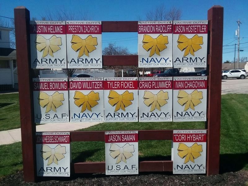 Hometown Heros Park Marker. Click for full size. Hometown Heros Park Marker image. Click for full size.