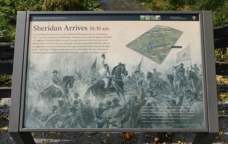 Sheridan Arrives Marker image. Click for full size.