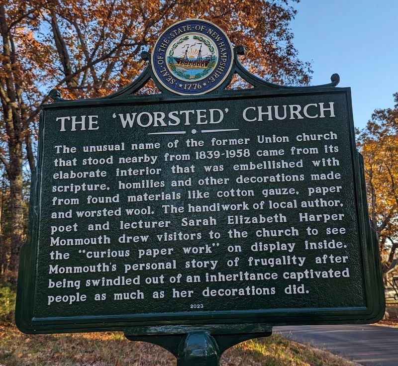 The 'Worsted' Church Marker. Click for full size. The 'Worsted' Church Marker image. Click for full size.