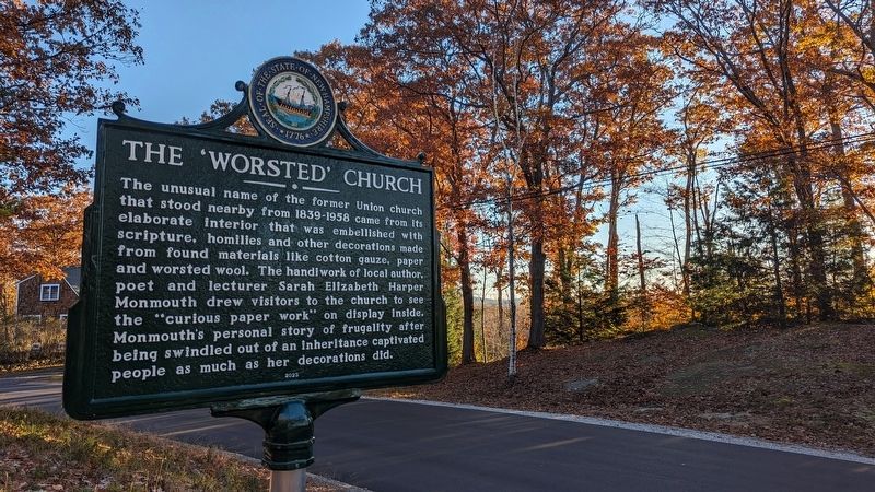 The 'Worsted' Church Marker. Click for full size. The 'Worsted' Church Marker image. Click for full size.