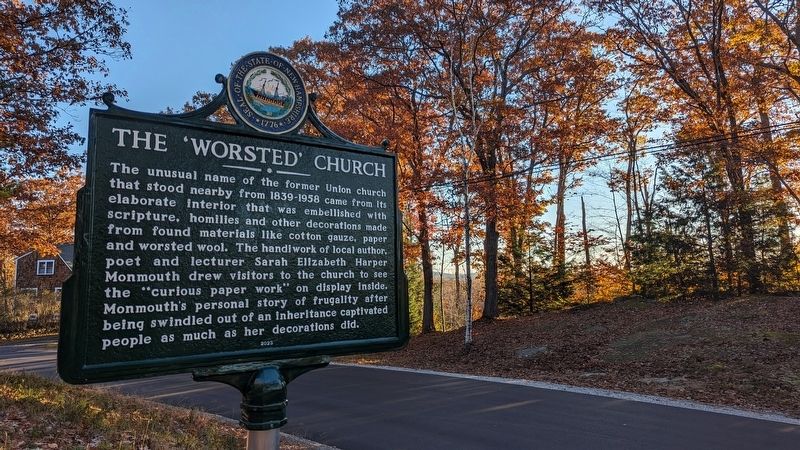 The 'Worsted' Church Marker image. Click for full size.
