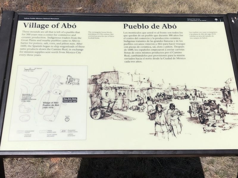 Village of Ab�/Pueblo de Ab� Marker image. Click for full size.
