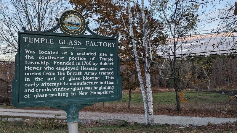Temple Glass Factory Marker image. Click for full size.