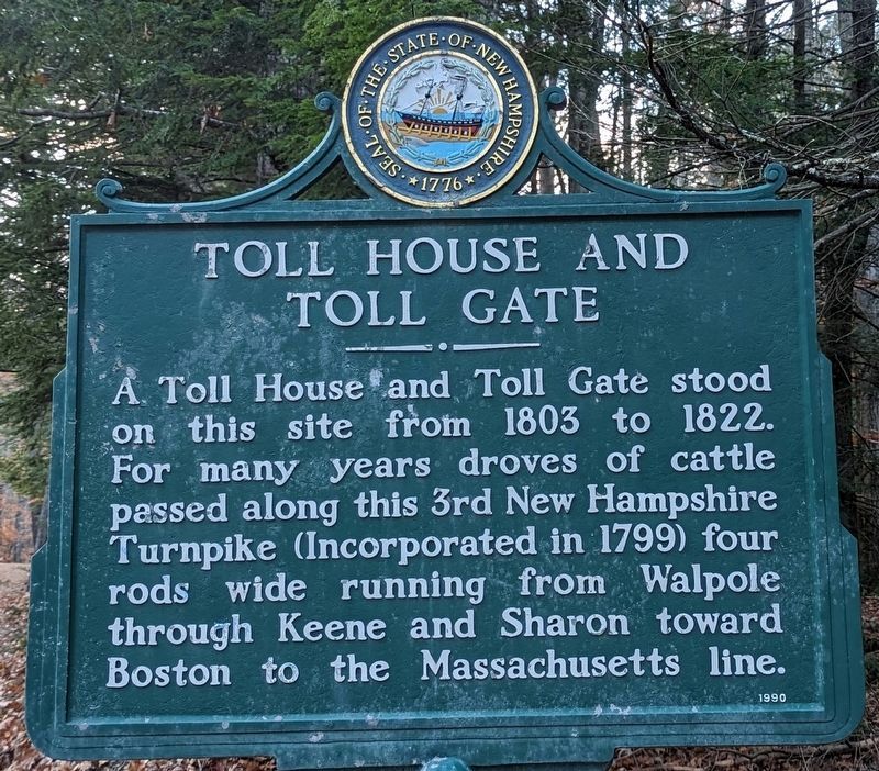 Toll House and Toll Gate Marker image. Click for full size.