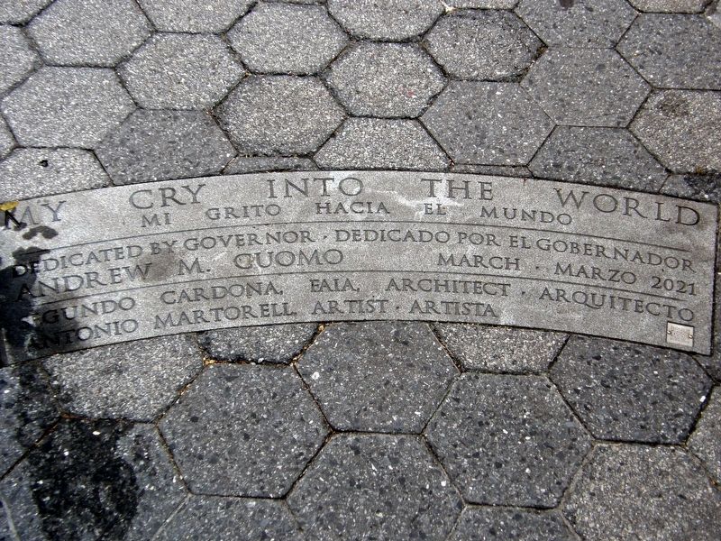 My Cry Into the World engraving. Click for full size. My Cry Into the World engraving image. Click for full size.
