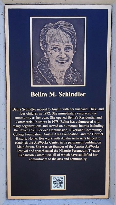 Belita M. Schindler Marker image. Click for full size.