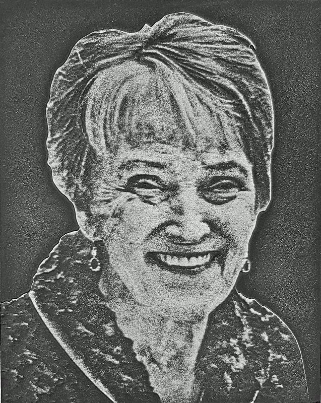 Marker detail: Belita M. Schindler. Click for full size. Marker detail: Belita M. Schindler image. Click for full size.