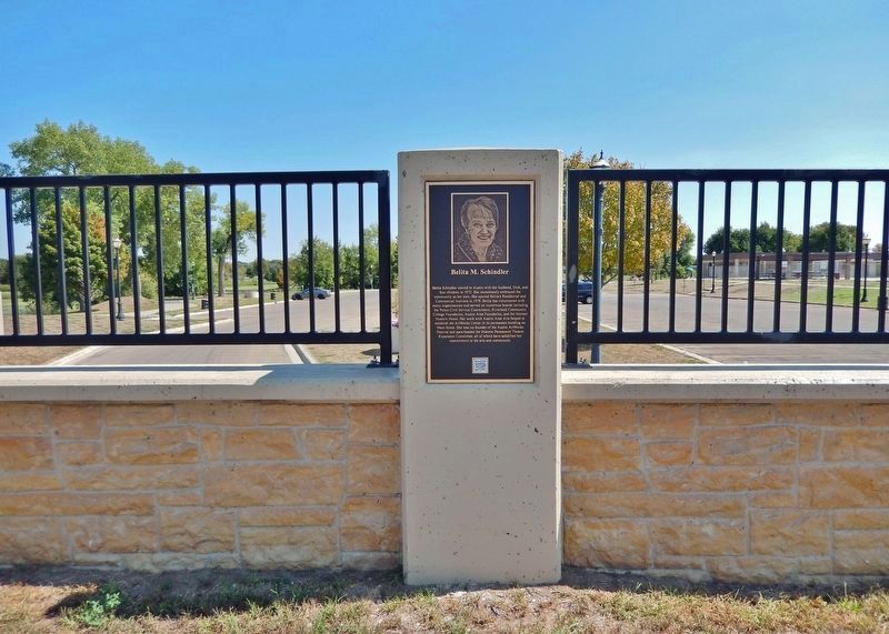 Belita M. Schindler Marker. Click for full size. Belita M. Schindler Marker image. Click for full size.