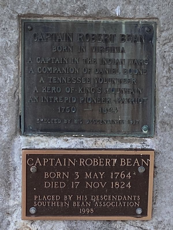 Captain Robert Bean Marker image. Click for full size.