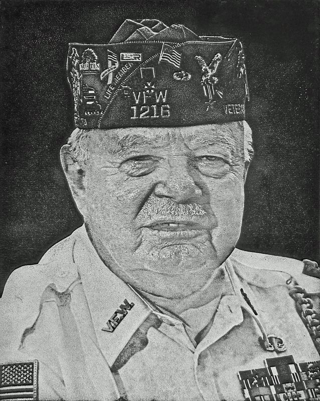 Marker detail: Norman E. Hecimovich image. Click for full size.