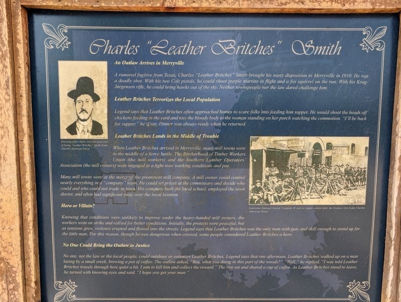 Charles "Leather Bitches" Smith Marker image. Click for full size.
