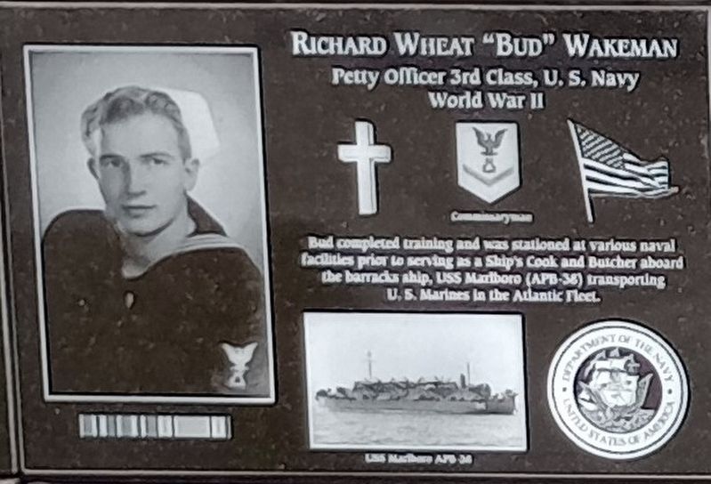 Richard Wheat "Bud" Wakeman Marker image. Click for full size.