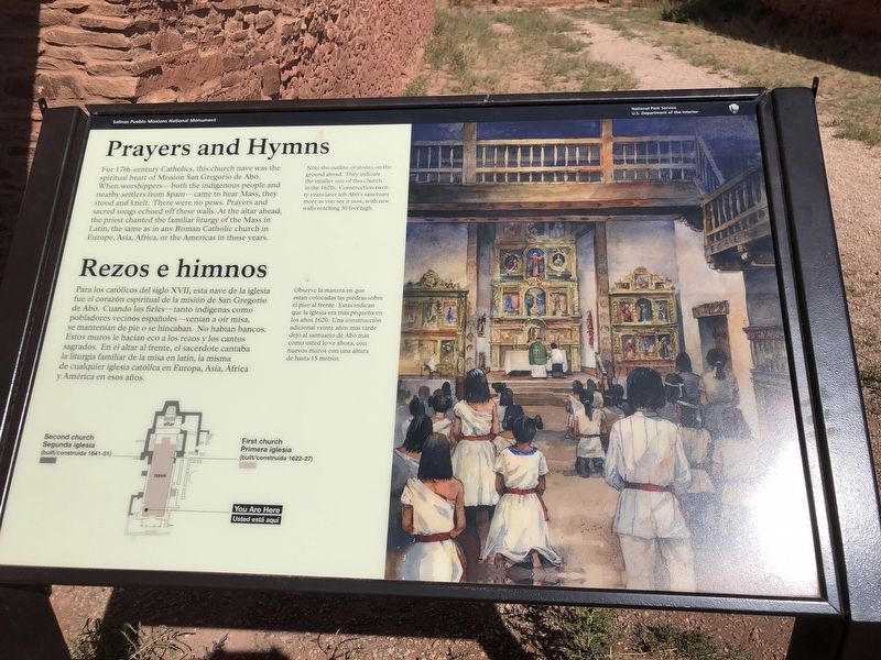 Prayers and Hymns/Rezos e himnos Marker image. Click for full size.