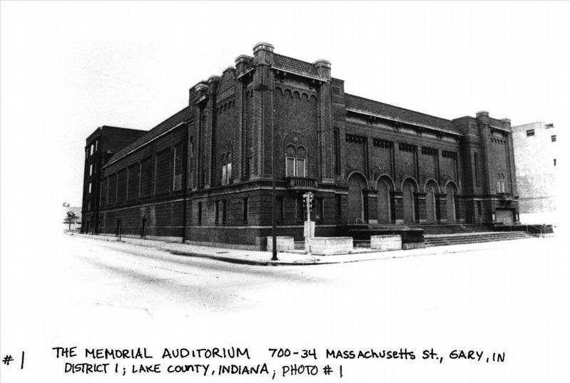 Gary Public Schools Memorial Auditorium image. Click for more information.