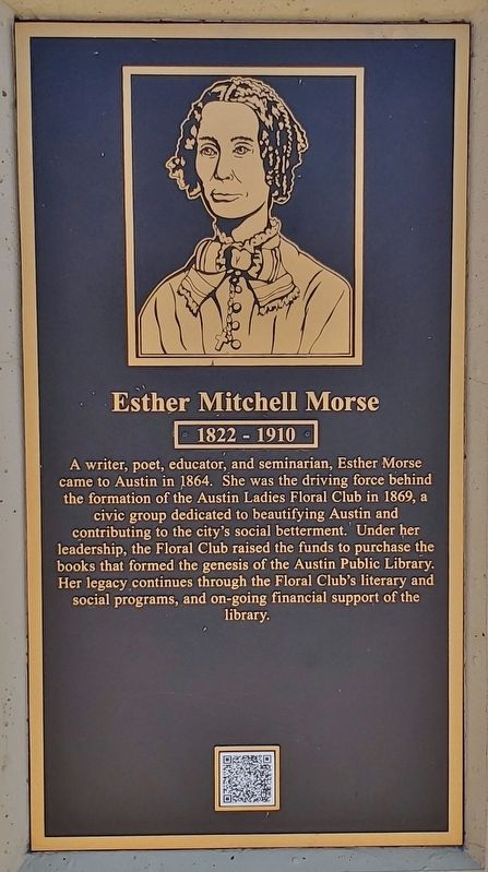 Esther Mitchell Morse Marker image. Click for full size.