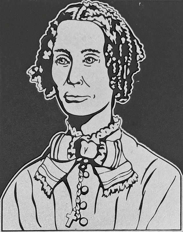 Marker detail: Esther Mitchell Morse image. Click for full size.