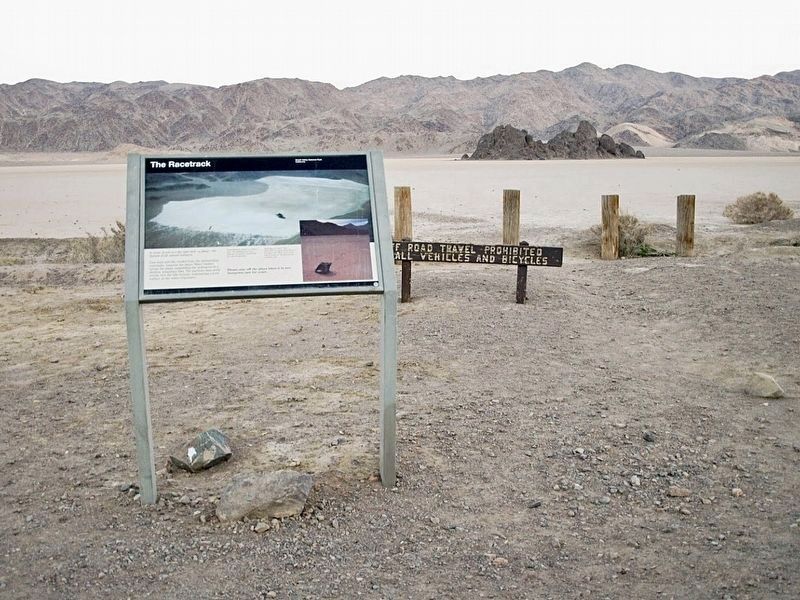The Racetrack Playa and Marker image. Click for full size.