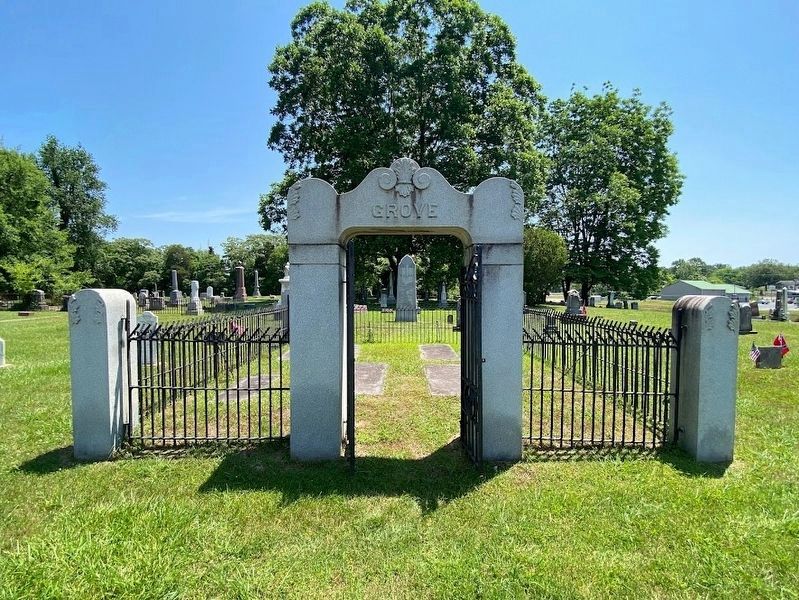 Grove family burial plot. Click for full size. Grove family burial plot image. Click for full size.