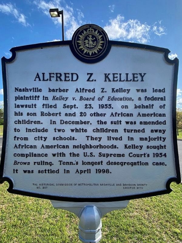 Alfred Z. Kelley Marker. Click for full size. Alfred Z. Kelley Marker image. Click for full size.