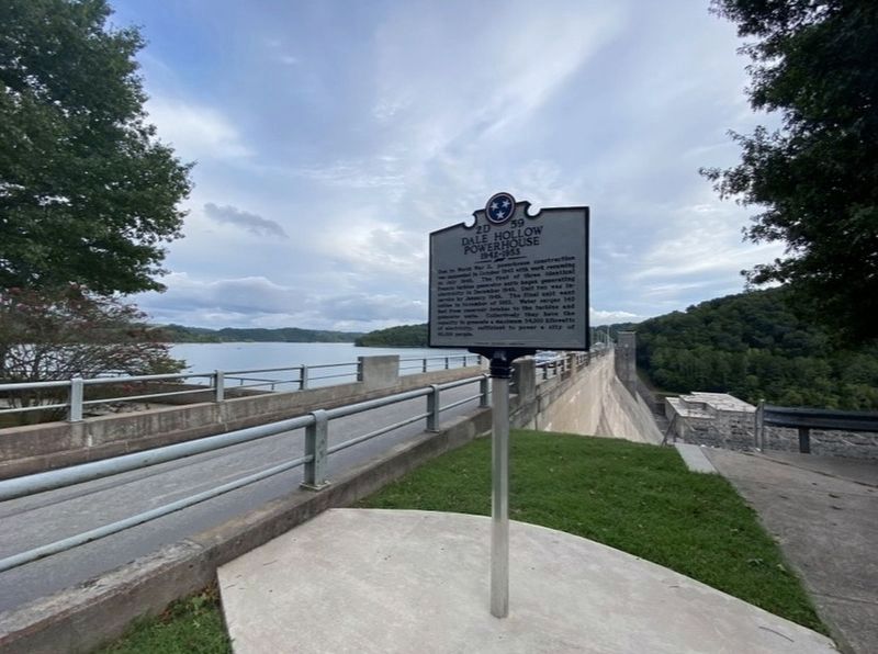 Dale Hollow Dam / Powerhouse Marker image. Click for full size.