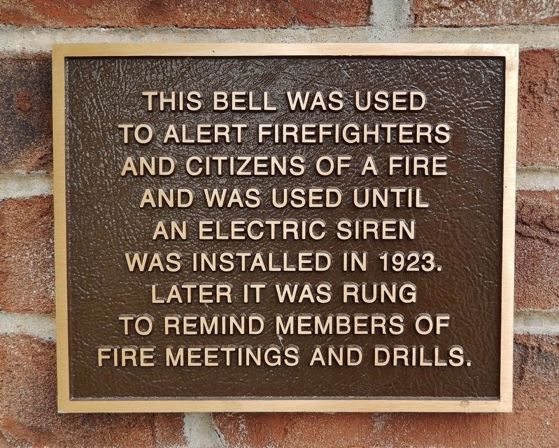 Benton Fire Bell Marker image. Click for full size.