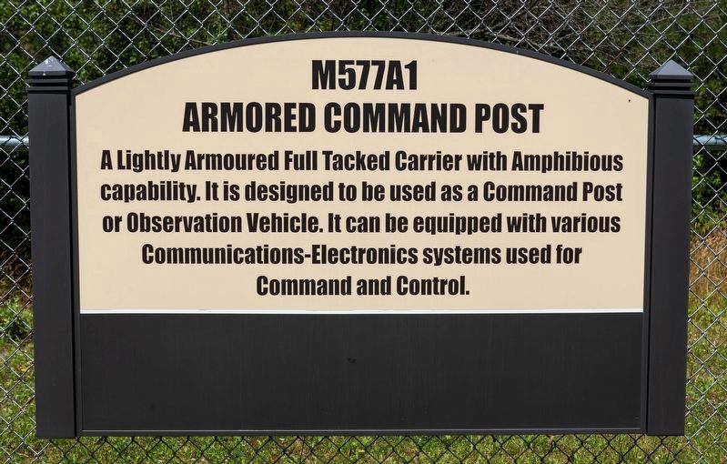 M577A1 Armored Command Post Marker image. Click for full size.