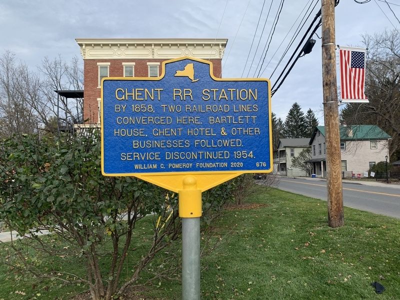 Ghent RR Station Marker image. Click for full size.