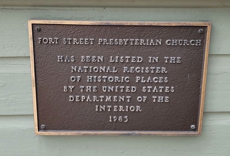 National Register of Historic Places plaque. Click for full size. National Register of Historic Places plaque image. Click for full size.