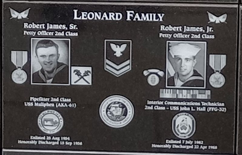 Leonard Family Marker. Click for full size. Leonard Family Marker image. Click for full size.