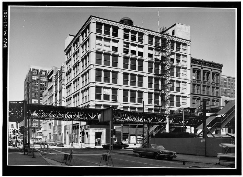 First Leiter Building, circa 1963 image. Click for full size.