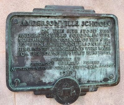 Andersonville School Marker image. Click for full size.