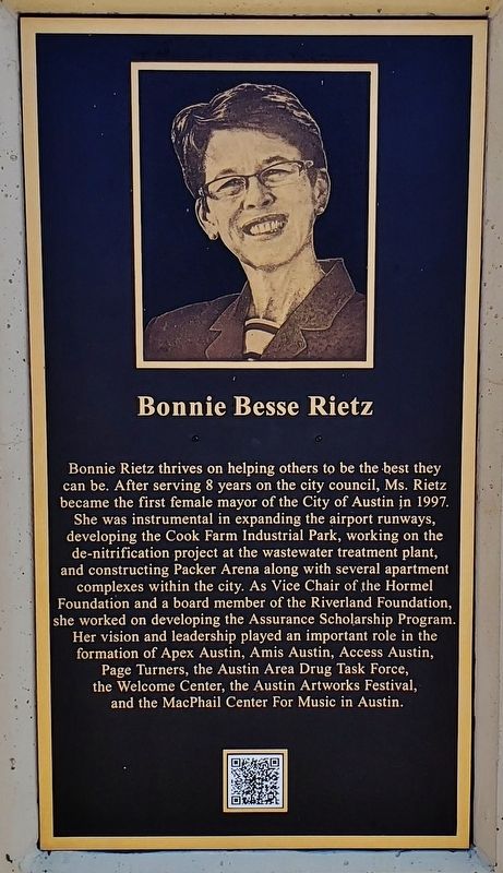 Bonnie Besse Rietz Marker. Click for full size. Bonnie Besse Rietz Marker image. Click for full size.