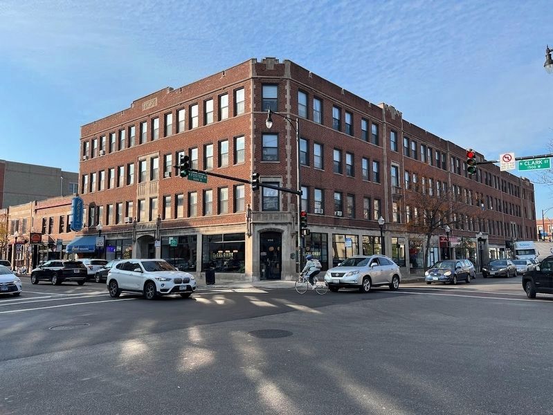 Site of Andersonville School (5158 N. Clark, Chicago) image. Click for full size.