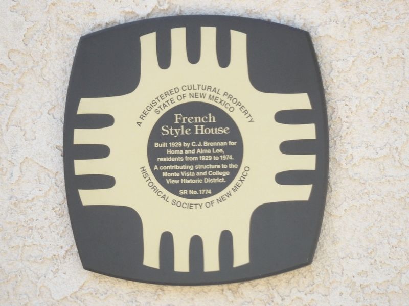 French Style House Marker image. Click for full size.