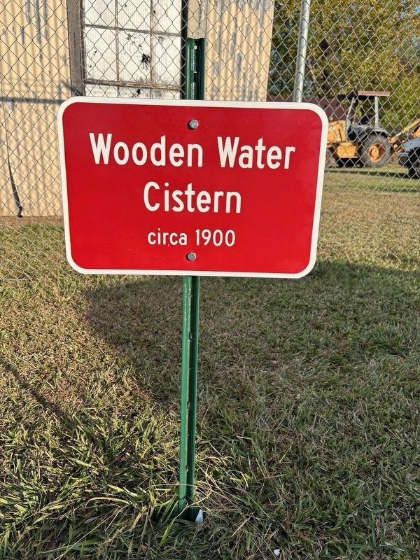Wooden Water Cistern Marker image. Click for full size.