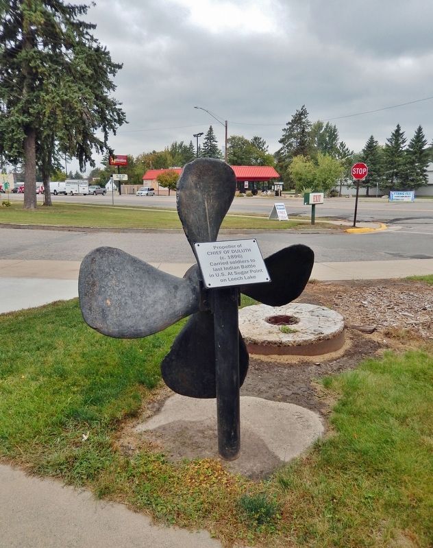 Propeller of Chief of Duluth & Marker image. Click for full size.