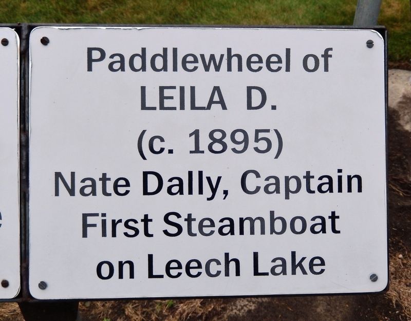 Paddlewheel of Leila D. Marker image. Click for full size.