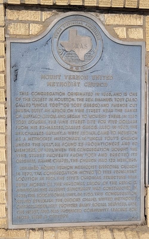 Mount Vernon United Methodist Church Marker. Click for full size. Mount Vernon United Methodist Church Marker image. Click for full size.