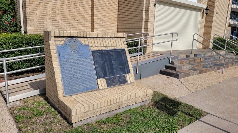 Mount Vernon United Methodist Church Marker. Click for full size. Mount Vernon United Methodist Church Marker image. Click for full size.