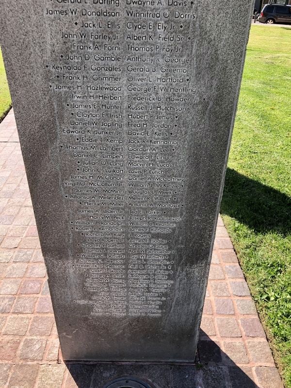Bataan Memorial (200th & 515th Officers, continued) image. Click for full size.